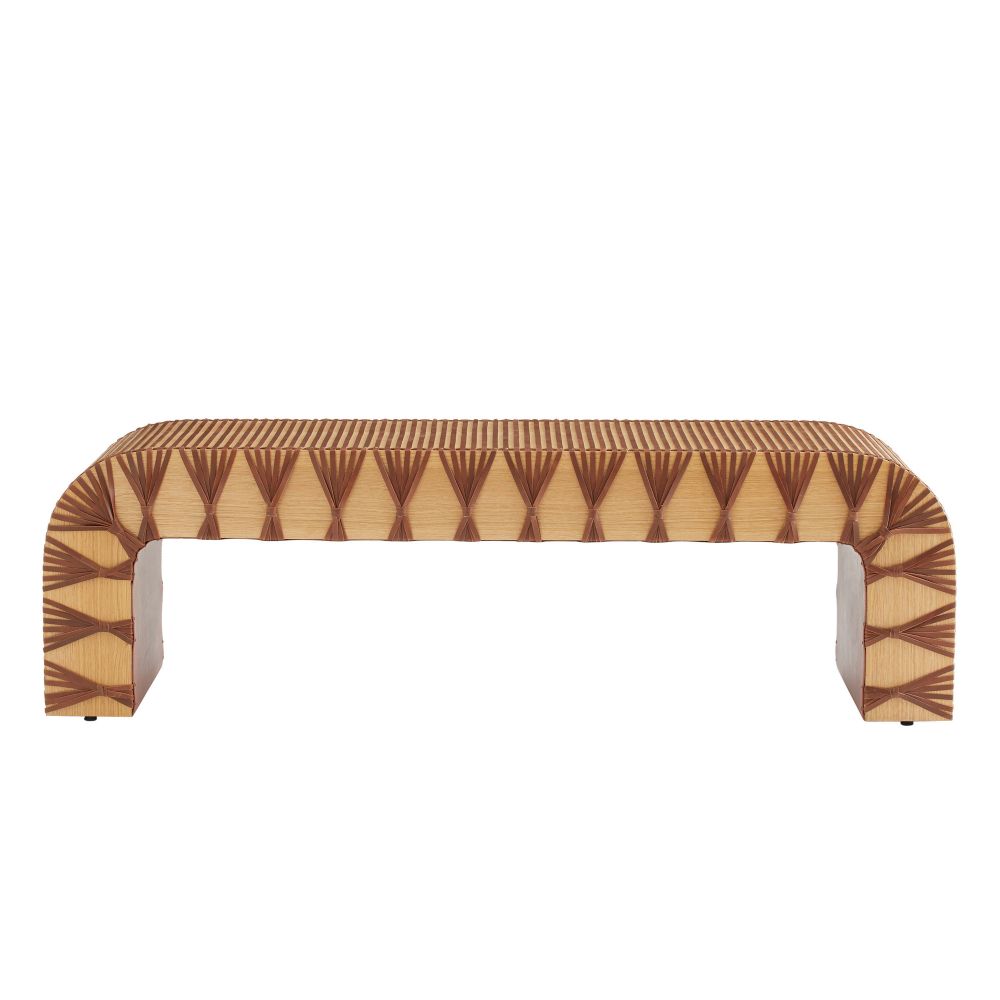 Benches Roldan Waterfall Bench with Leather Straps