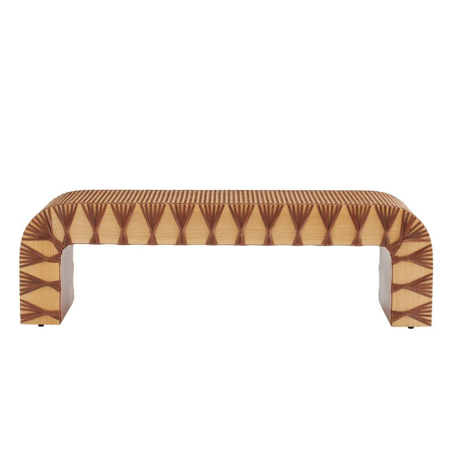 Benches Roldan Waterfall Bench with Leather Straps