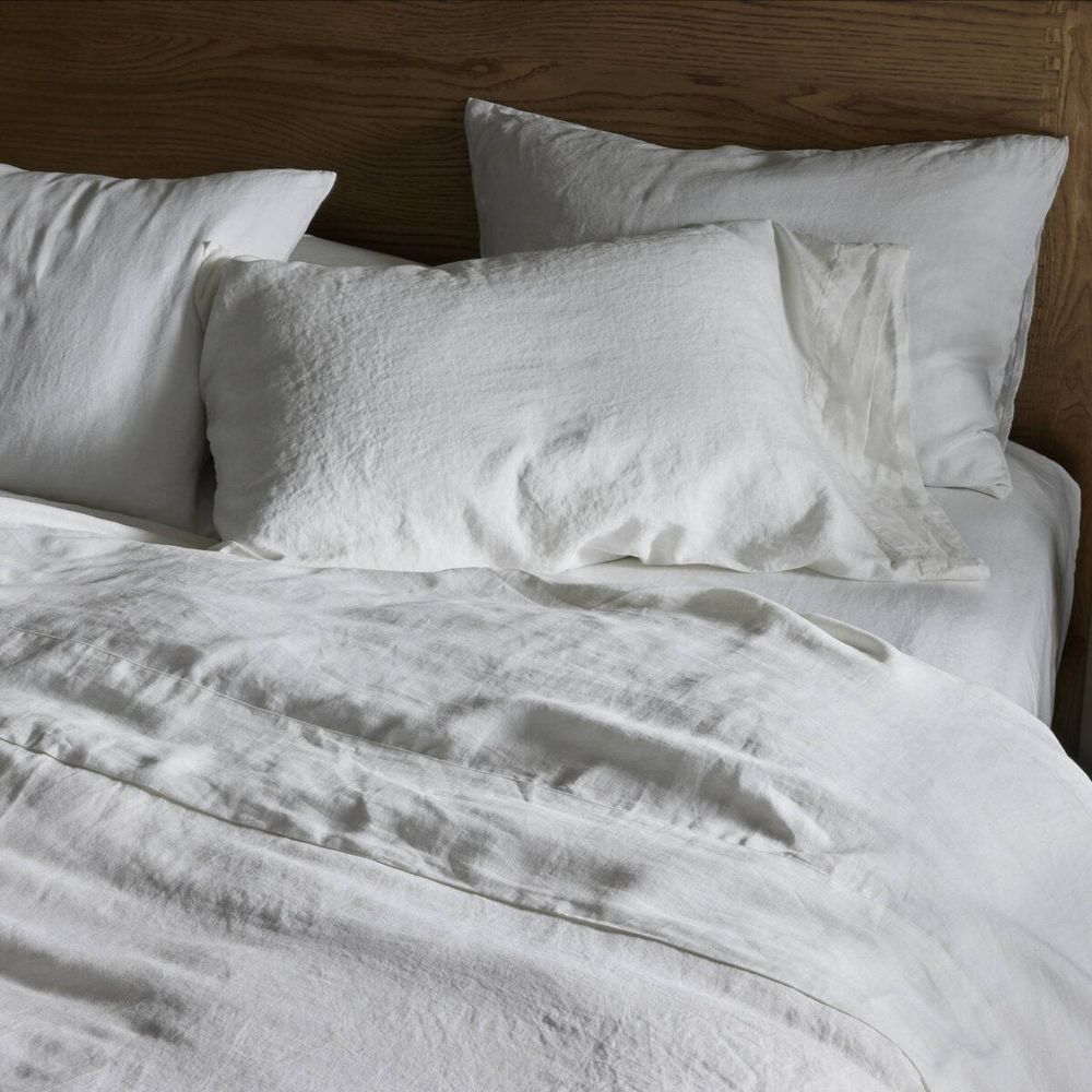 Bedding: Sheets Fable Flat Sheet - Sable White - King