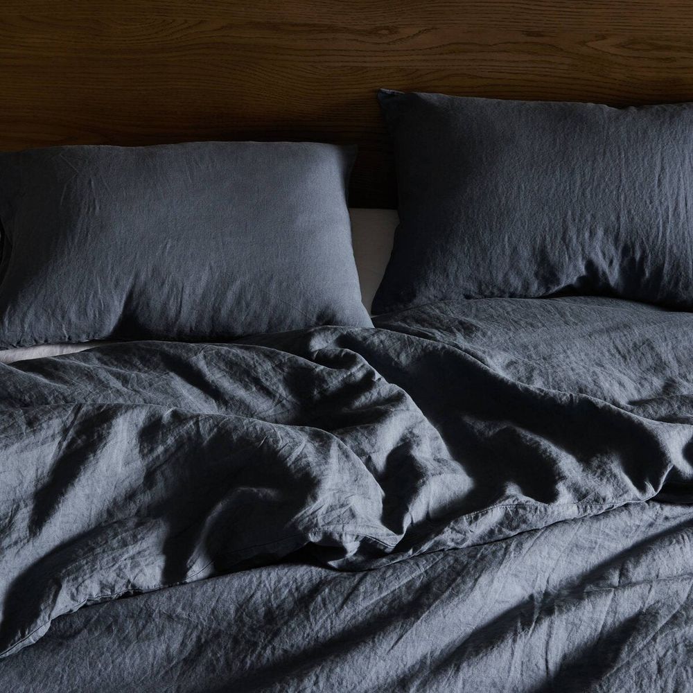 Fable Duvet Cover - Sable Navy - Queen