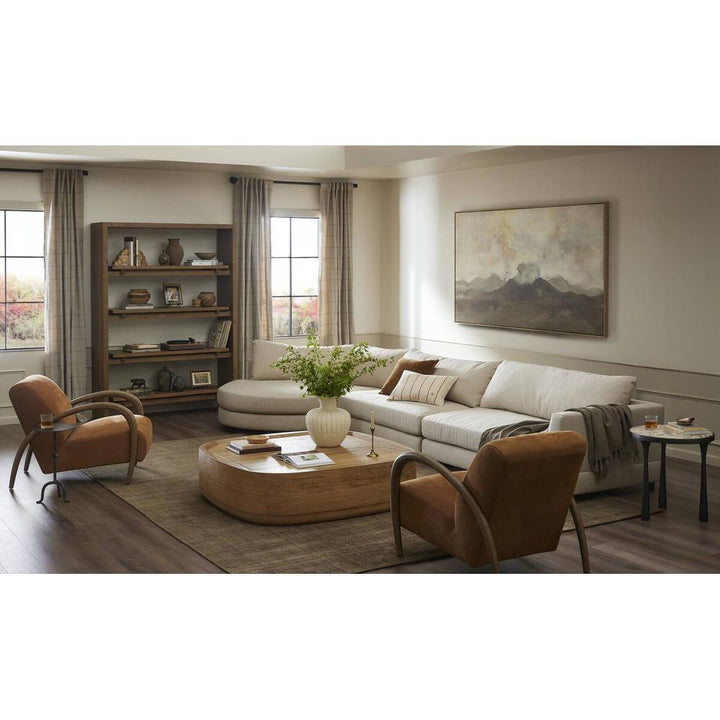 Theodore Bookcase: Rustic Amber Oak