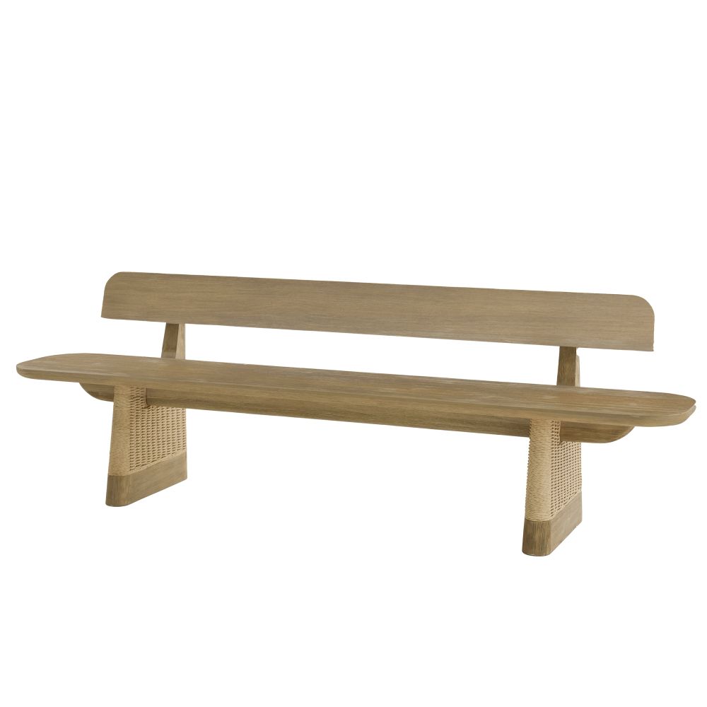 Yvette Outdoor Bench - Natural