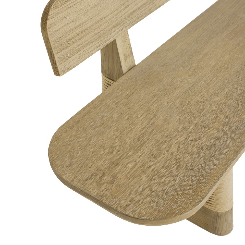 Yvette Outdoor Bench - Natural