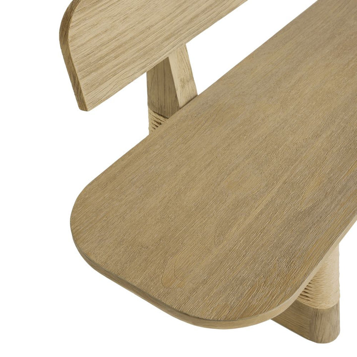 Yvette Outdoor Bench - Natural