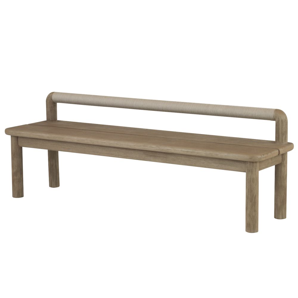 Marina Outdoor Bench - Brown