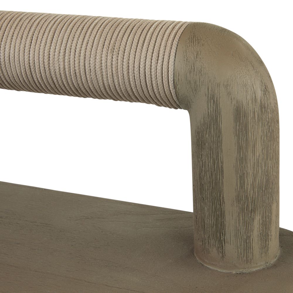 Marina Outdoor Bench - Brown