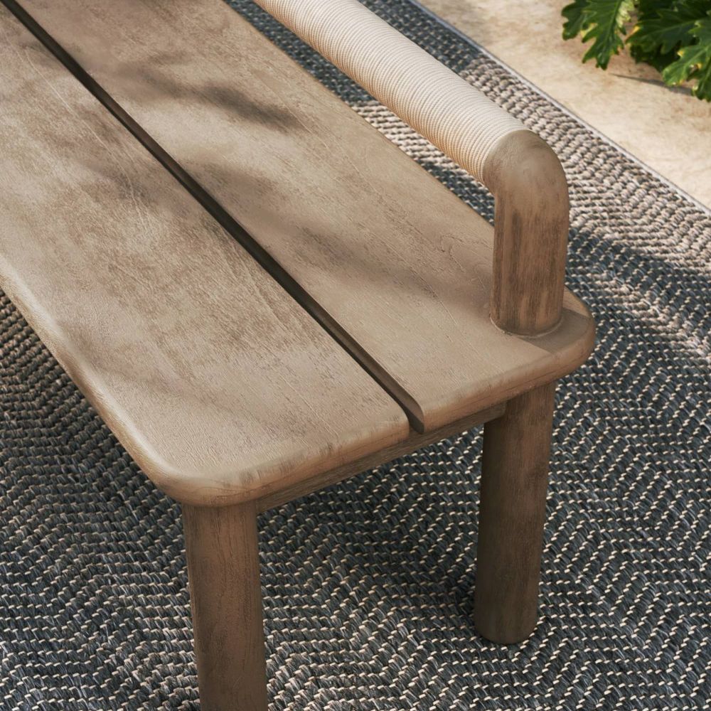 Outdoor Benches Marina Outdoor Bench - Brown