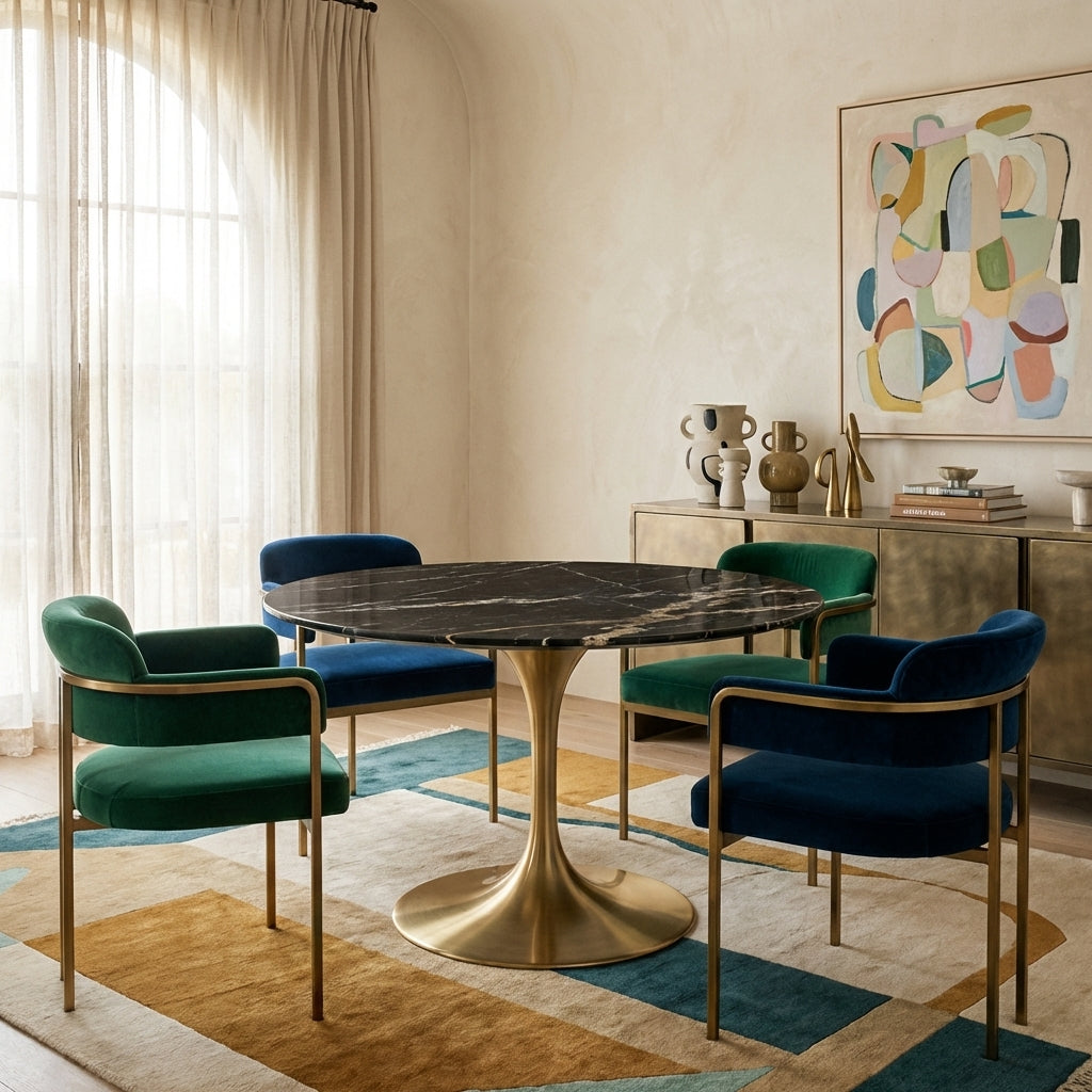 Pedestal Table Base - Gold