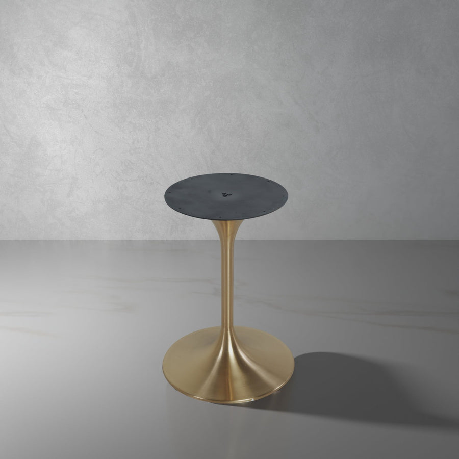 Pedestal Table Base - Gold-France & Son-FHT145BASE-Dining Tables-1-France and Son