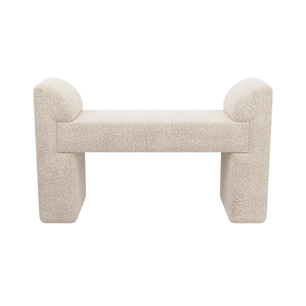 Benches Lyanna Bench Cream Sherpa - Beige