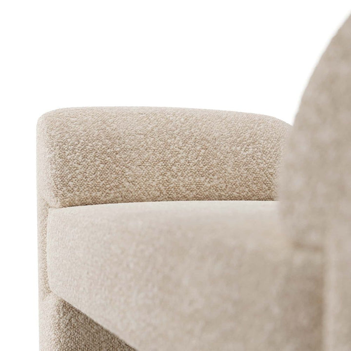 Lyanna Bench Cream Sherpa - Beige