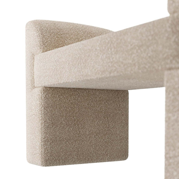 Lyanna Bench Cream Sherpa - Beige