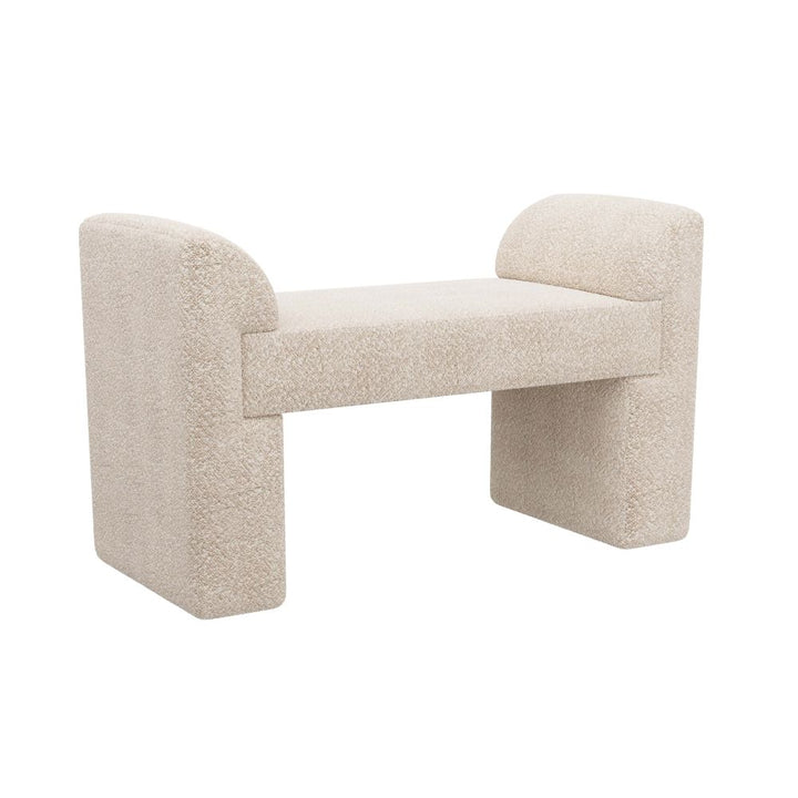 Lyanna Bench Cream Sherpa - Beige
