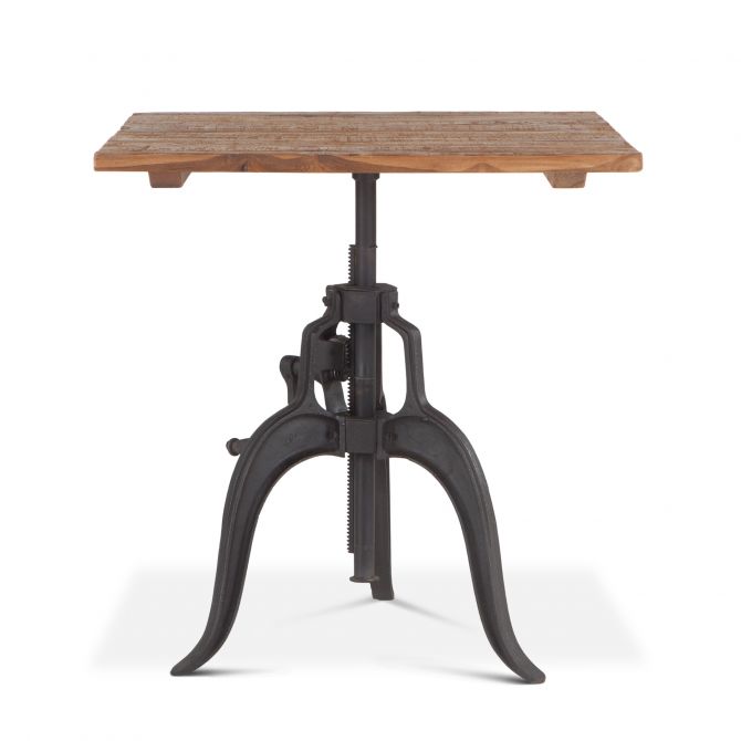 Industrial Loft Adjustable Dining Table-Home Trends & Designs-HOMETD-FIL-DT30-Dining Tables-1-France and Son