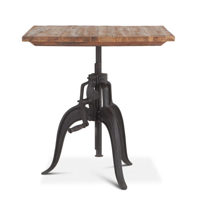 Industrial Loft Adjustable Dining Table-Home Trends & Designs-HOMETD-FIL-DT30-Dining Tables-2-France and Son