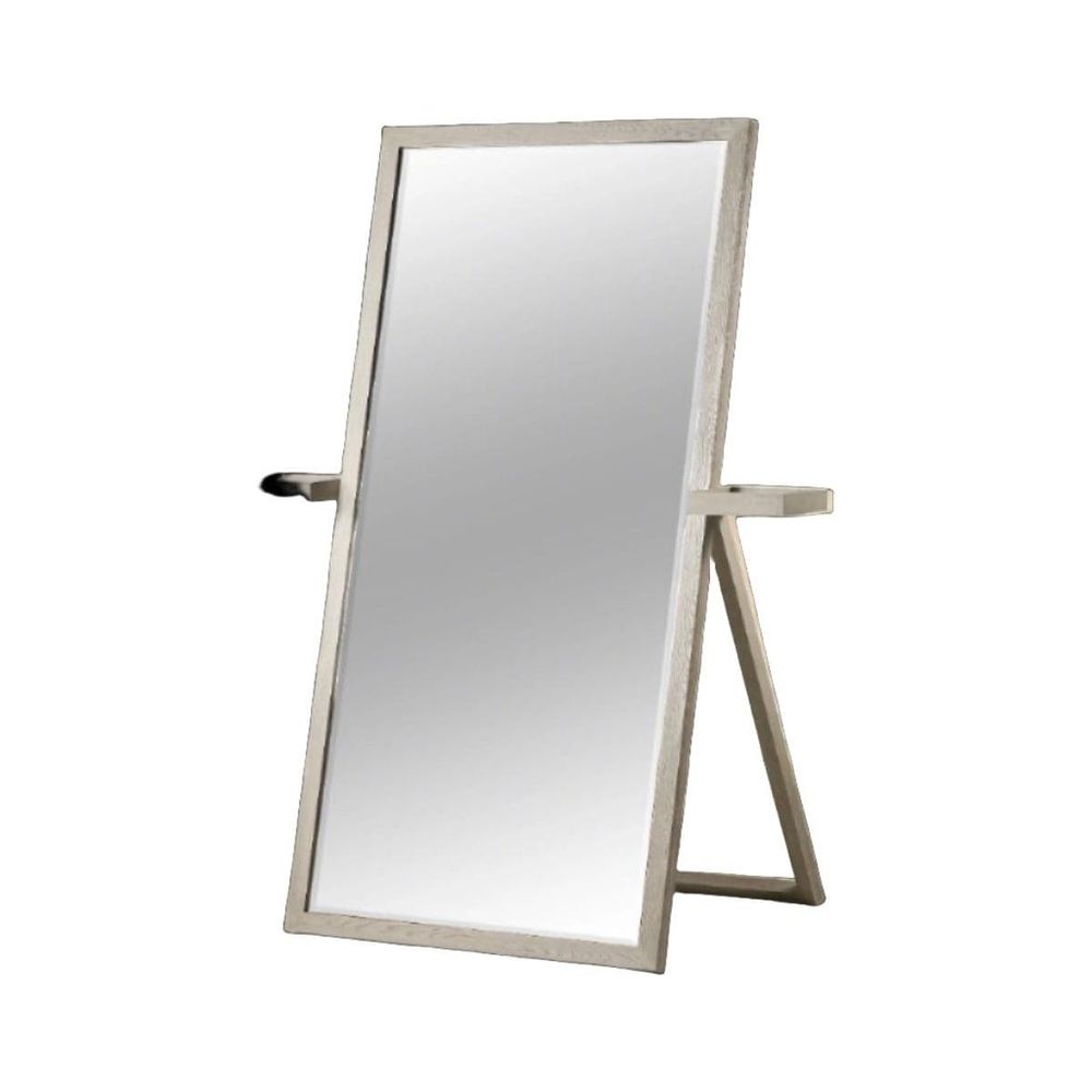 Kelly Hoppen Eric Floor Mirror with White Oak Frame-Sonder-FIM8019-Mirrors-1-France and Son
