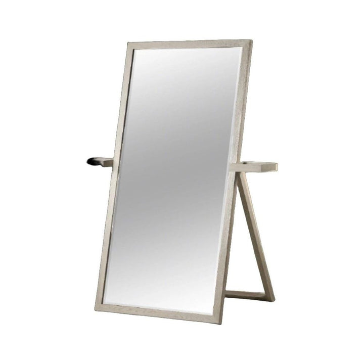 Kelly Hoppen Eric Floor Mirror with White Oak Frame-Sonder-FIM8019-Mirrors-1-France and Son