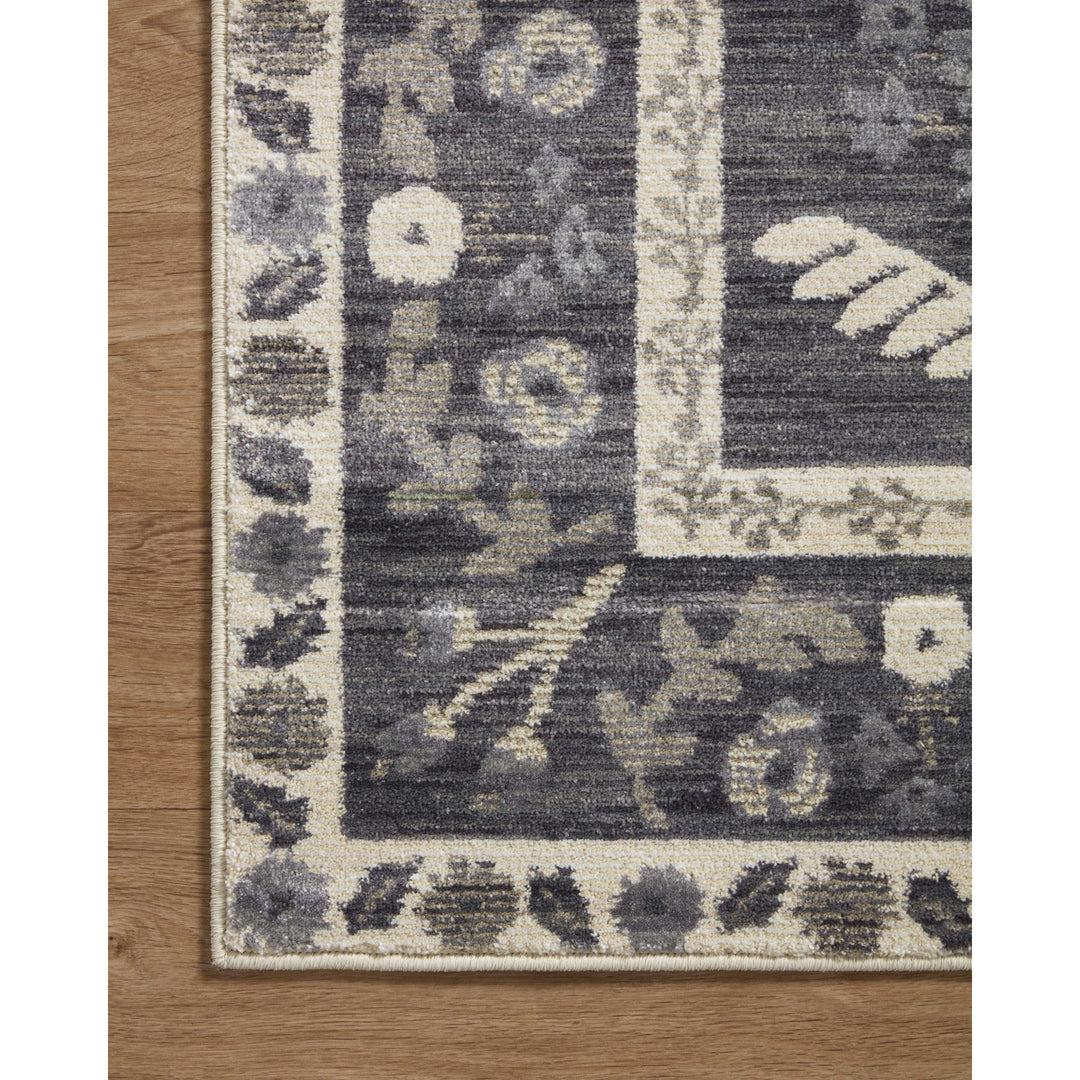 Rifle Paper Co. x Loloi Fiore Charcoal / White 3'-7" x 5'-7" Accent Rug