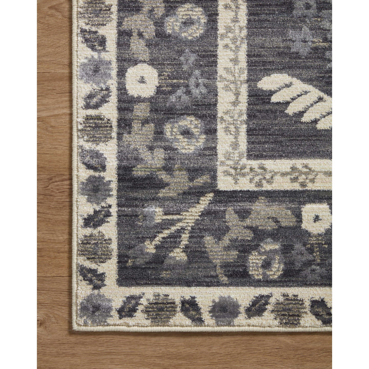 Rifle Paper Co. x Loloi Fiore Charcoal / White 2'-7" x 4' Accent Rug