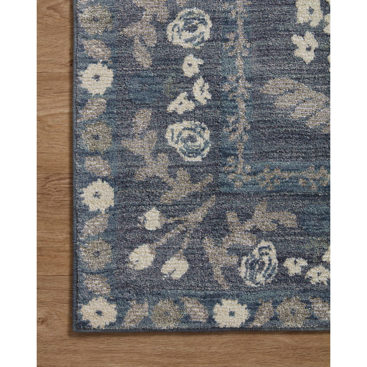 Rifle Paper Co. x Loloi Fiore Navy Grey 9'-0" x 12'-0" Area Rug