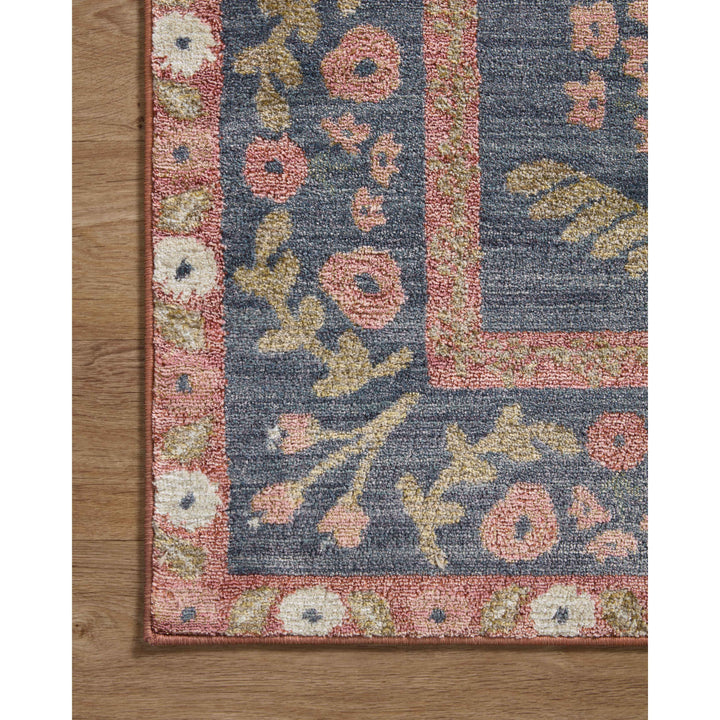 Rifle Paper Co. x Loloi Fiore Navy / Rust 6'-3" x 9' Area Rug