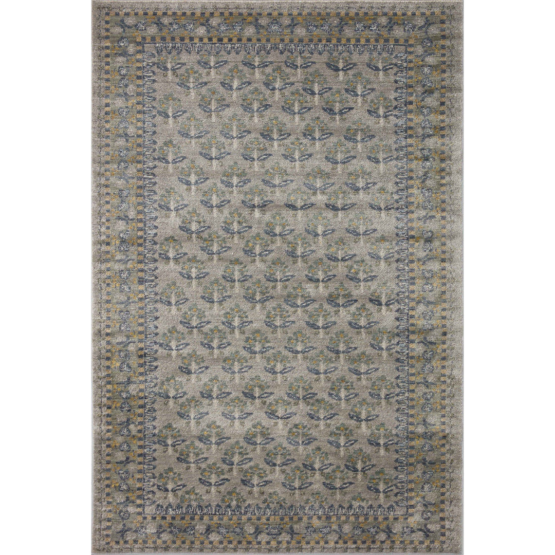 Rifle Paper Co. x Loloi Fiore Grey 7'-9" x 7'-9" Round Area Rug