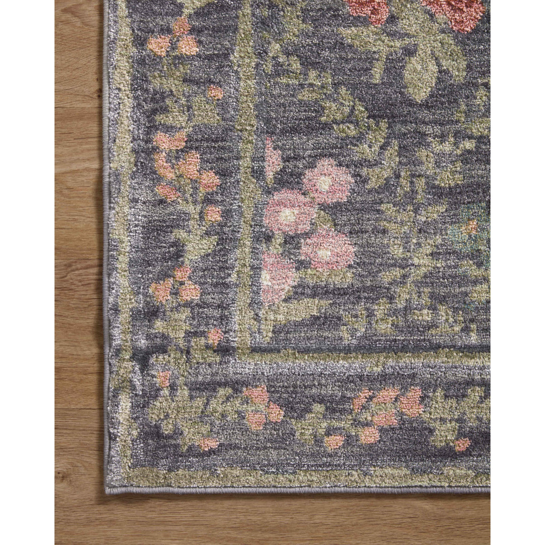 Rifle Paper Co. x Loloi Fiore Charcoal 6'-3" x 9' Area Rug