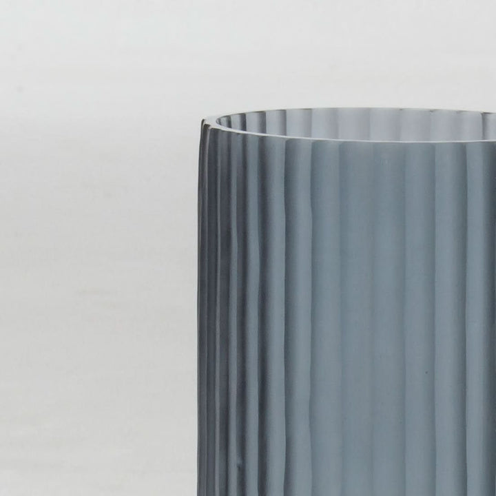 Indra Fluted Vase - Blue