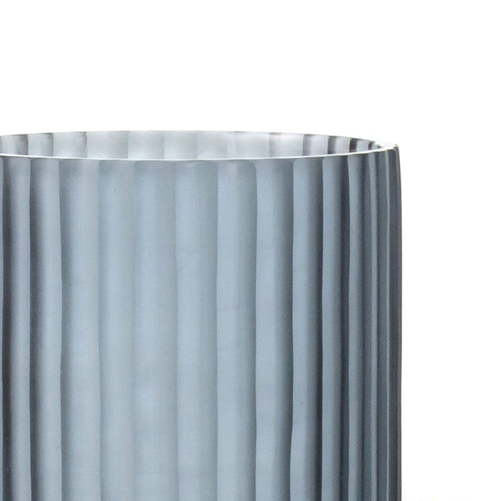 Indra Fluted Tall Vase - Blue