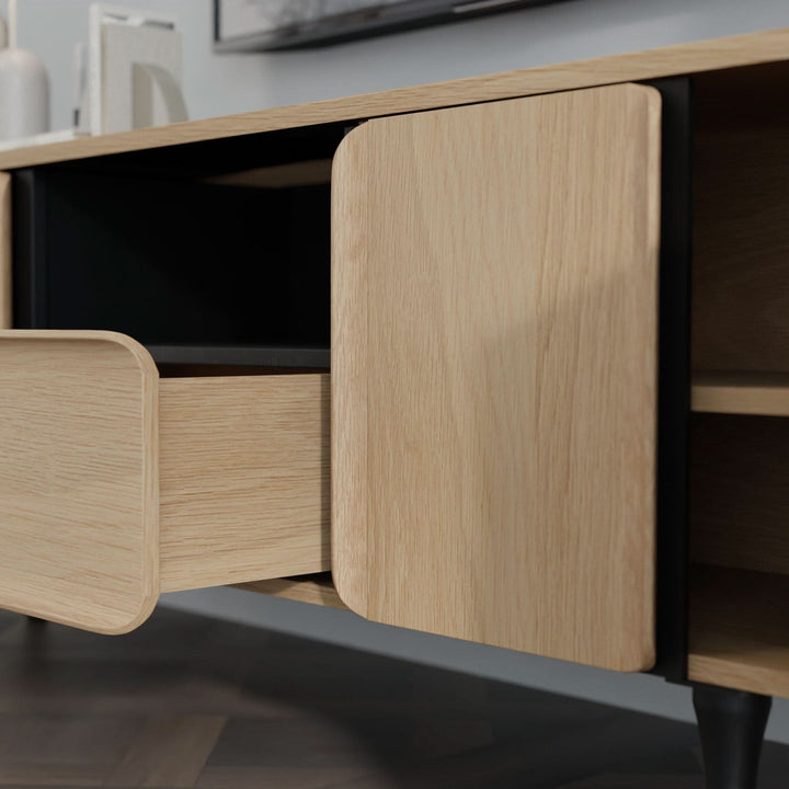 Hancock Media Console - Oak