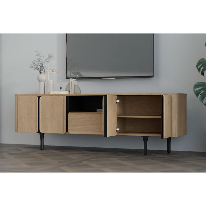 Hancock Media Console - Oak