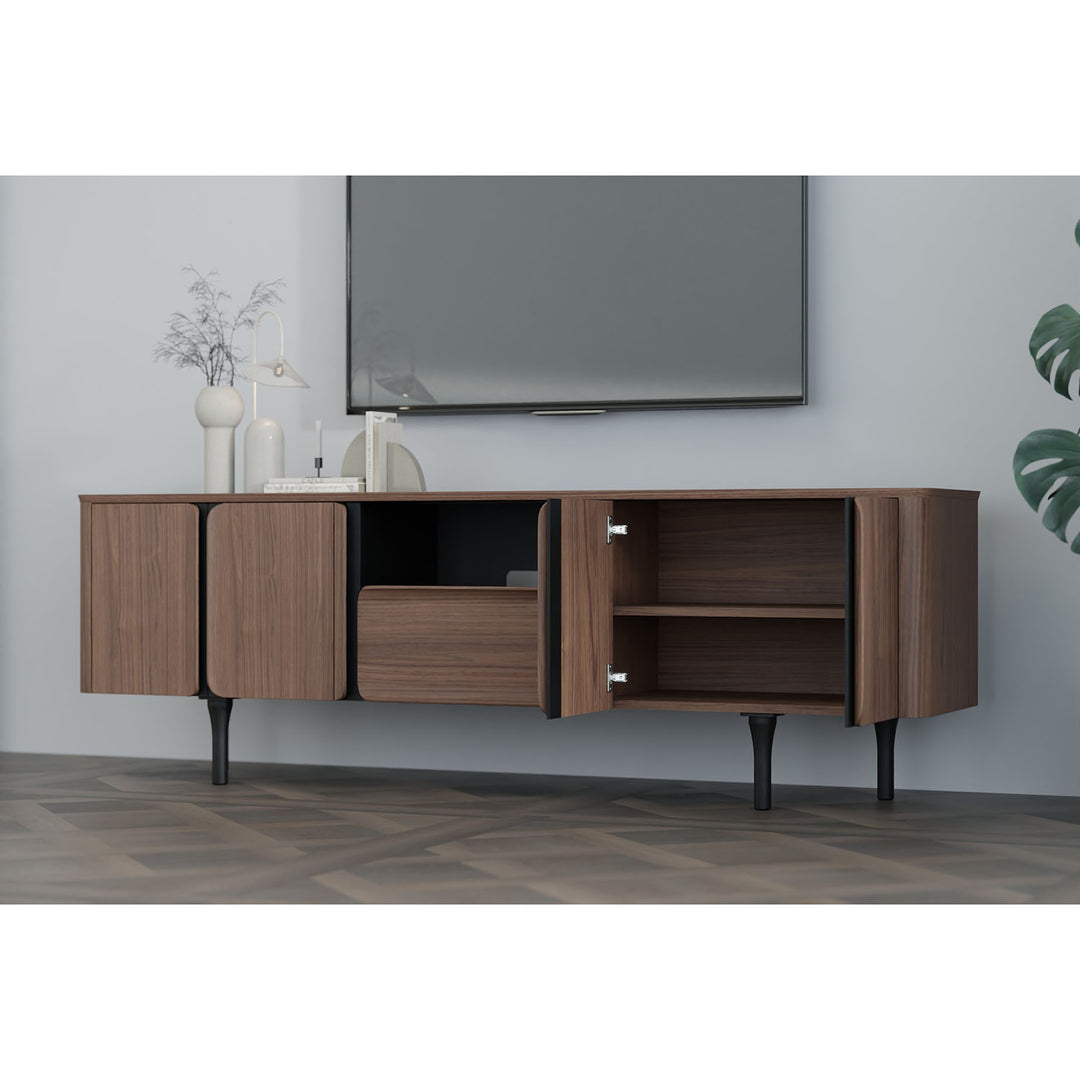 Hancock Media Console - Tan Walnut