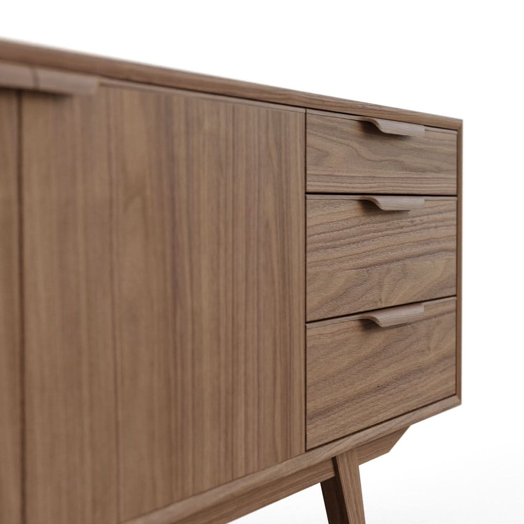 Collier Credenza - Tan Walnut