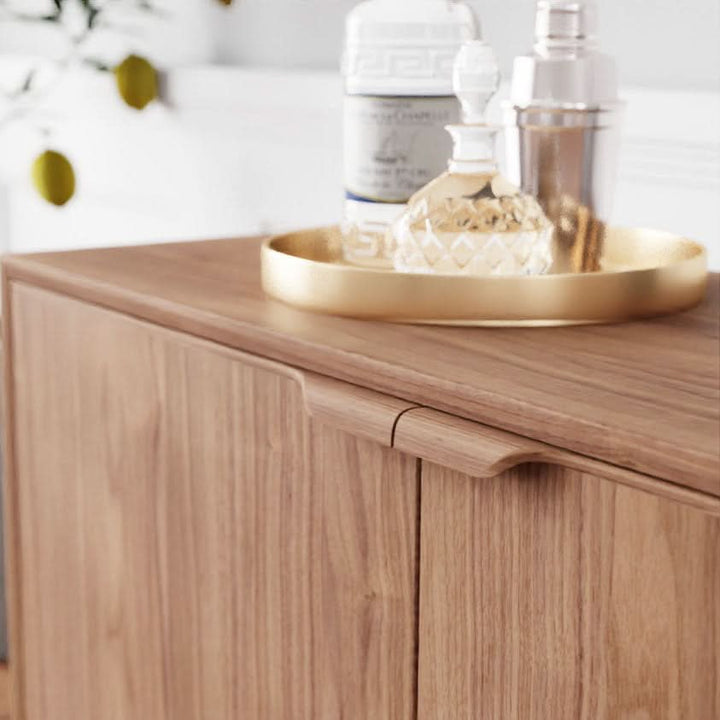 Collier Credenza - Tan Walnut