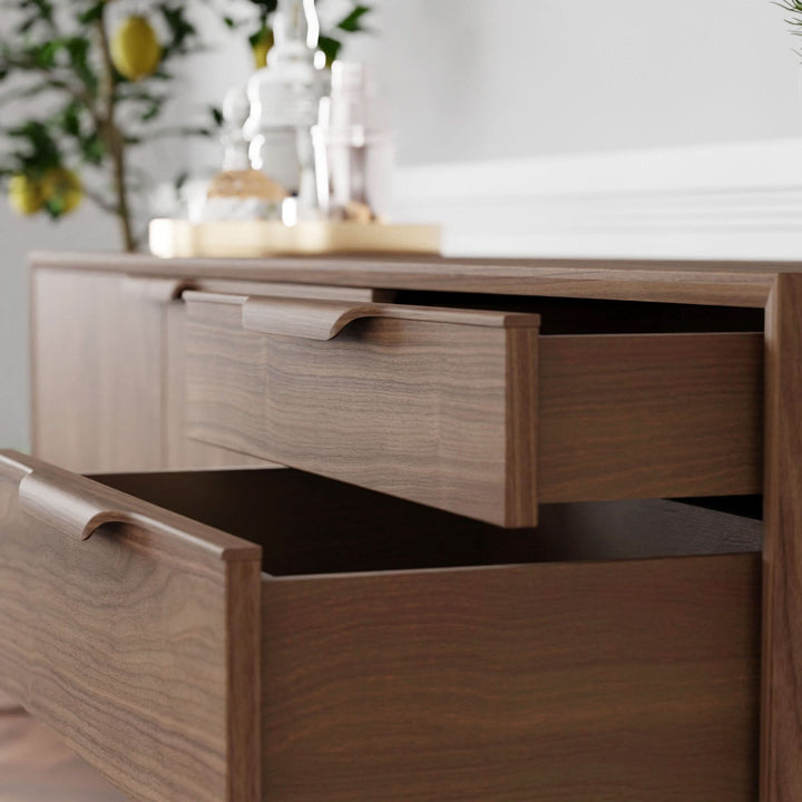 Collier Credenza - Tan Walnut