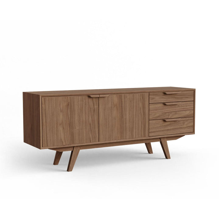 Collier Credenza - Tan Walnut