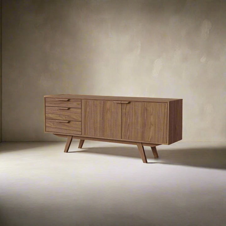 Collier Credenza - Tan Walnut