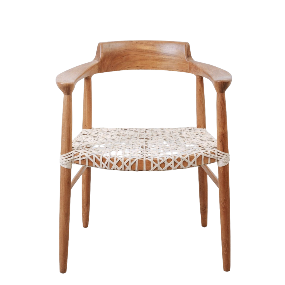 Helma Woven Dining Arm Chair
