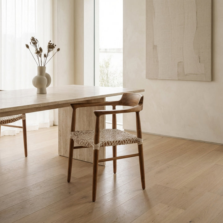 Helma Woven Dining Arm Chair