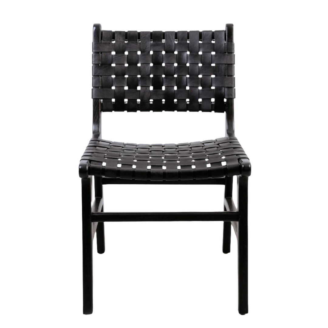Cahyo Woven Leather Dining Chair