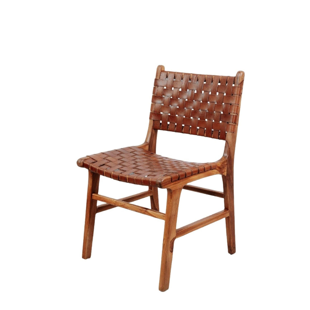 Cahyo Woven Leather Dining Chair – France & Son