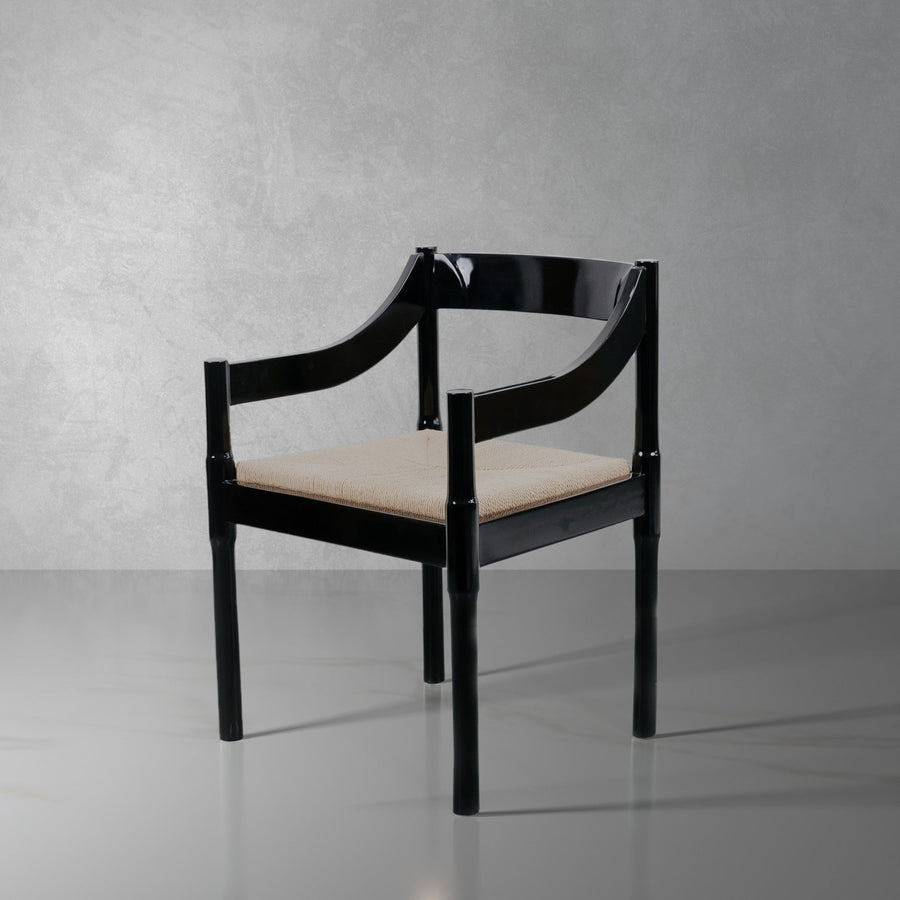 Magistretti Arm Chair-France & Son-FL1029BLK-Dining ChairsBlack-1-France and Son