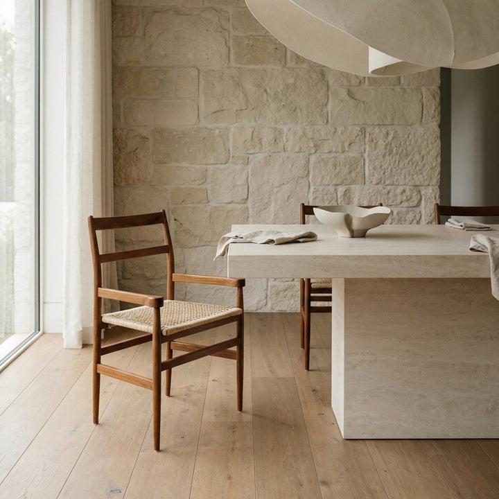 Derichs Dining Arm Chair with Cane Seat
