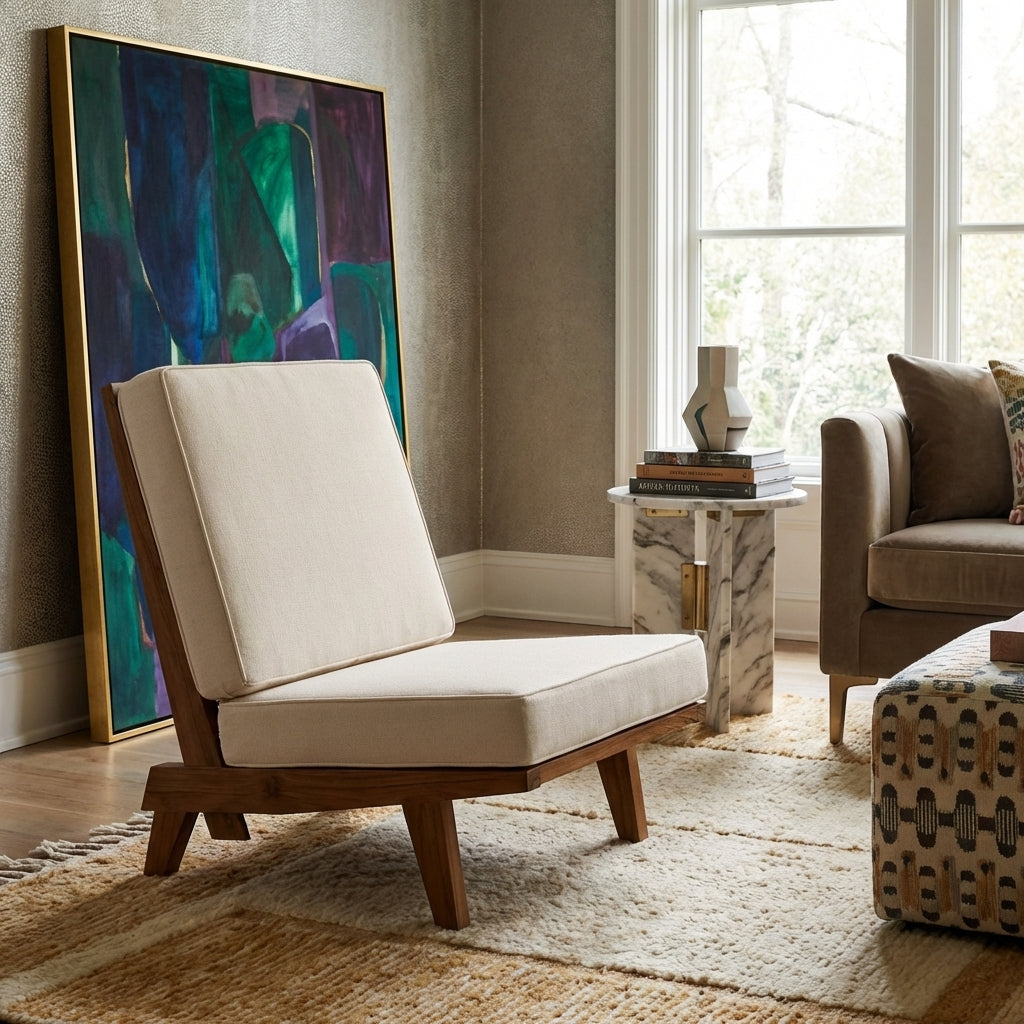 Naka Armless Platform Lounge Chair