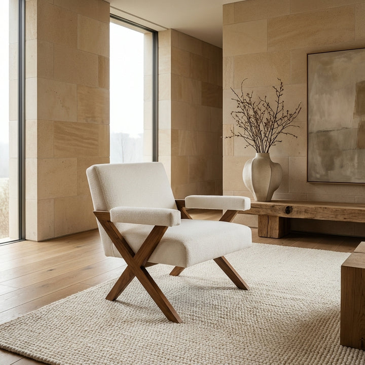 Jeanneret X Upholstered Arm Chair