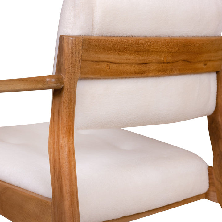 McMillian Dining Arm Chair-France & Son-FL1072OWHT-Dining Chairs-4-France and Son