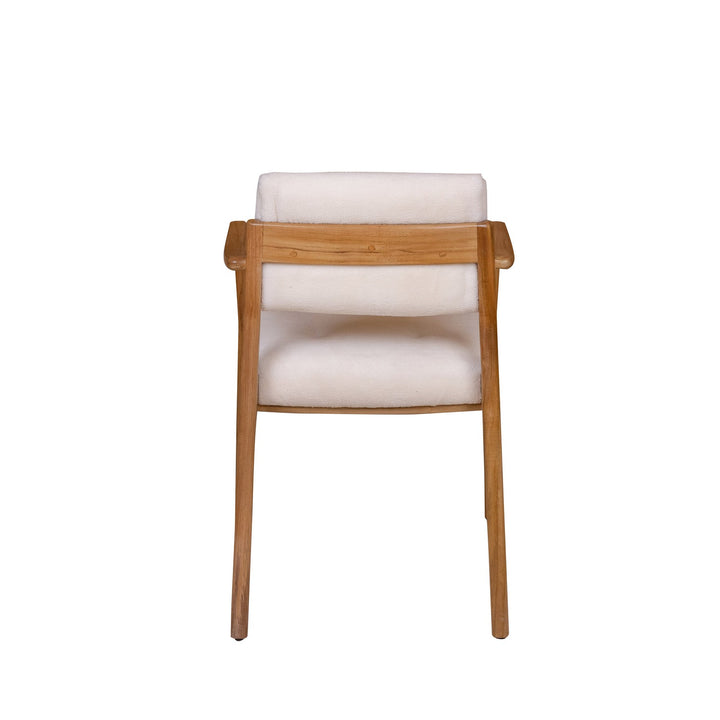 McMillian Dining Arm Chair-France & Son-FL1072OWHT-Dining Chairs-7-France and Son