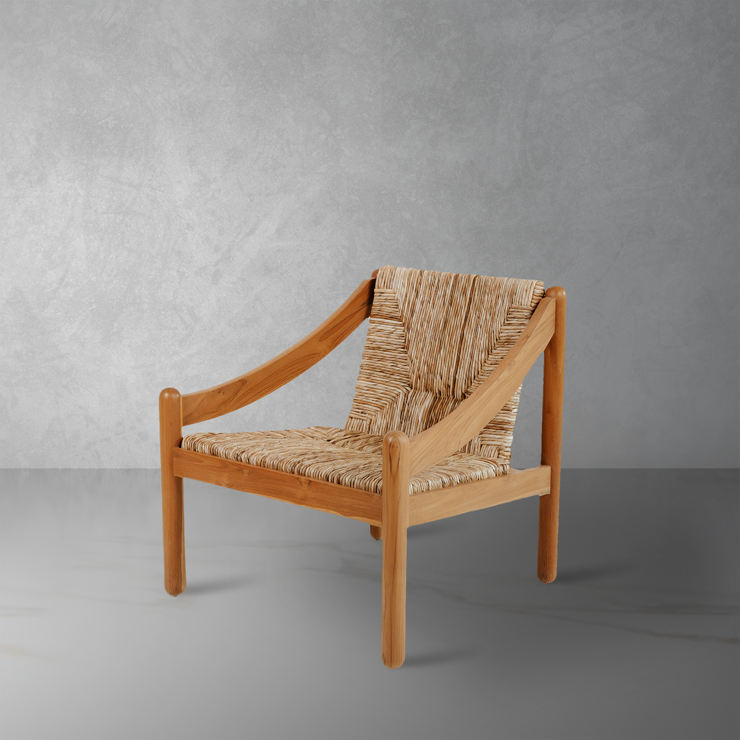 Magistretti Lounge Chair-France & Son-FL1086NTRL-Lounge ChairsNatural-1-France and Son