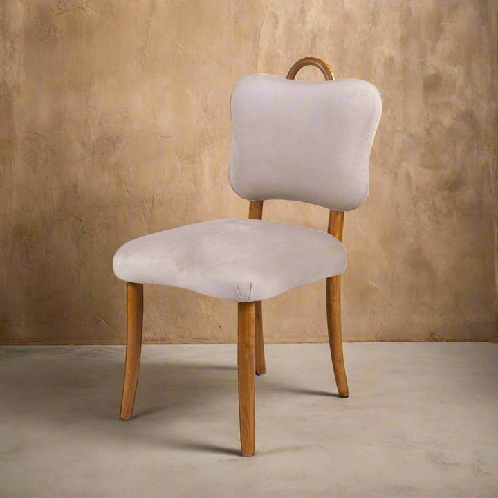 Dining Chairs Charlotte Dining Side Chair with Handle - Velvet