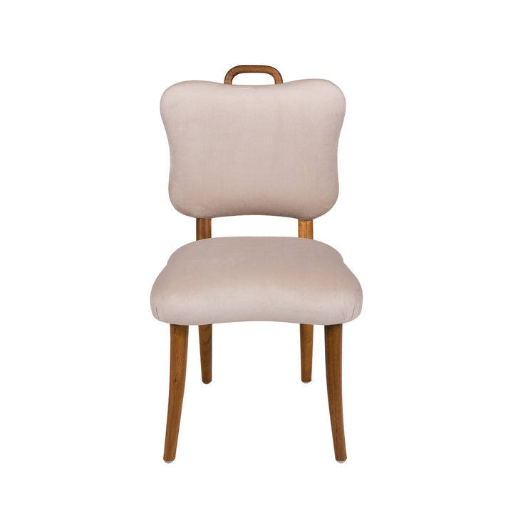 Royere Dining Chair - Velvet-France & Son-FL1088H-BGE-Dining Chairs-1-France and Son